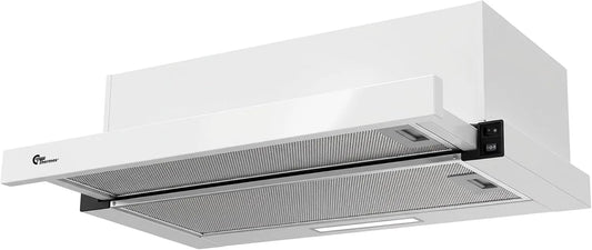 THERMEX, Nástěnné digestoře, York IV - dolet kapuce 60 cm, rozpínatelná, bílá, 60 cm, 600 mm, 98 l, 61 dB