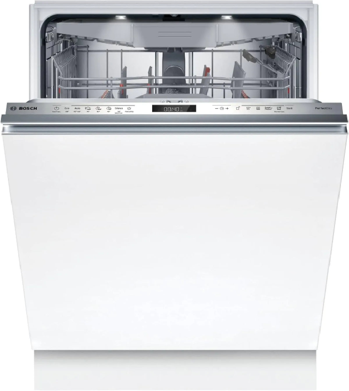 Bosch SMV6ZCX25E, Myčky nádobí, 60 cm, Myčka na nádobí plně integrovaná 60 cm, série 6, Vyrobeno v Německu, zásuvka, Stříbrná, 3w, 40 dB