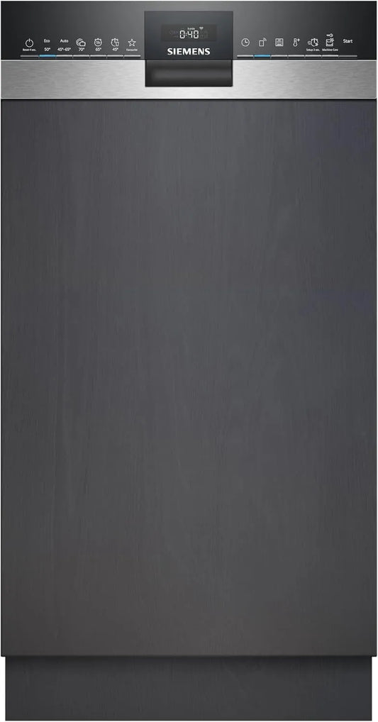 Siemens iQ300 SR53HS74KE, Myčky nádobí, 45 cm, Semi- integrovaná myčka 45 cm, Stříbrná, 44dB, 8.9l, 0, 755kW