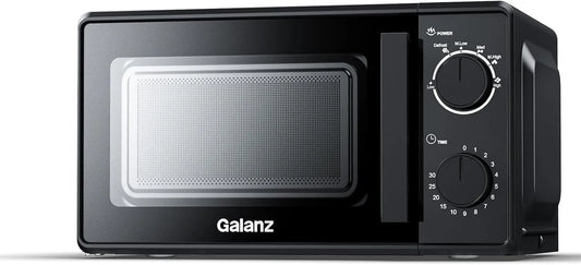 Galanz P70T20L-VB, Samostatné mikrovlnné trouby, Solo mikrovlnná trouba 20L, 700W mikrovlnná trouba s 6 úrovněmi výkonu, 0 až 30, Černá, 20L