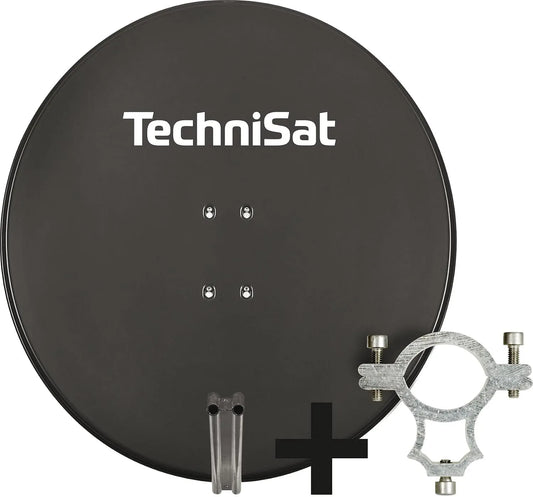 TechniSat, Satelitní nádobí, SATMAN 850 Plus - Satelitní miska, 85 cm Sat facility, Gray, Šedá, 85 cm, 6, 5 cm, 4K, 40 mm