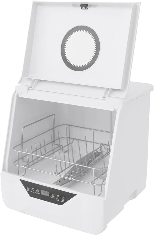DSYOGX, Stolní myčky nádobí, Myčky nádobí, které je třeba připojit k vodnímu připojení, Kompaktní Mini Stolní, Bílá, 800W, 220V, 50Hz, 1 v