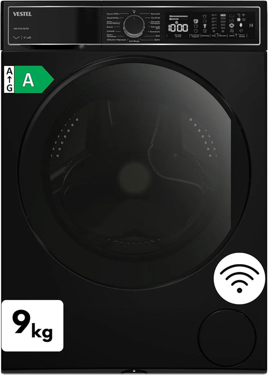 Vestel, Pračky, WMI 99342 MB WIFI přední nakladač, 9 kg, 1400 ot. / min, měnič motoru, pára, Bílá