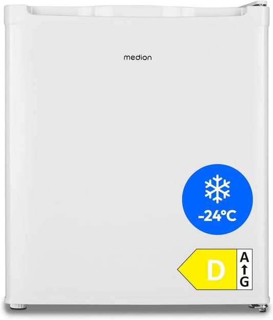 MEDION MD37675, Mini mrazničky, Mrazicí zařízení Mini (33 litrů, 51cm vysoká, nastavitelná výška, tlaková útlum, Bílá, 33 l, 51cm, 2, 4 kg