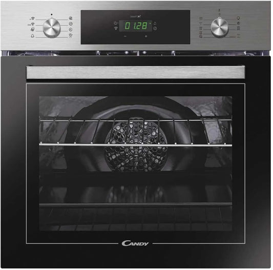 CANDY FCT886X, Trouby, WF DE built- in troub Pyrolýza a Aquactive Cleaning 70 l, Černá / stříbrná, 70 l