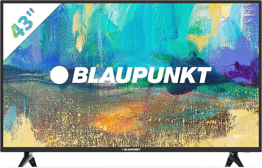 BLAUPUNKT BS43U3012OEB, Televizory, Modrý bod Smart TV 108 cm (43 palců) 4K UHD TV (Miracast, Triple Tuner, HDMI), Černá, 108 cm, 4K, 840 x 2