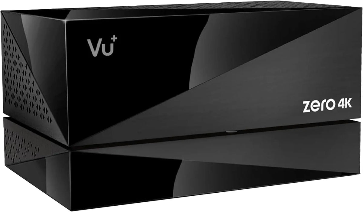VU+ DVB-C/T2 2160p, Satelitní přijímač, VU + Zero 4K Combo Cable a Antenna Receiver Kompletní balíček UHD včetně PVR Kit, Černá, 2 V, 4K