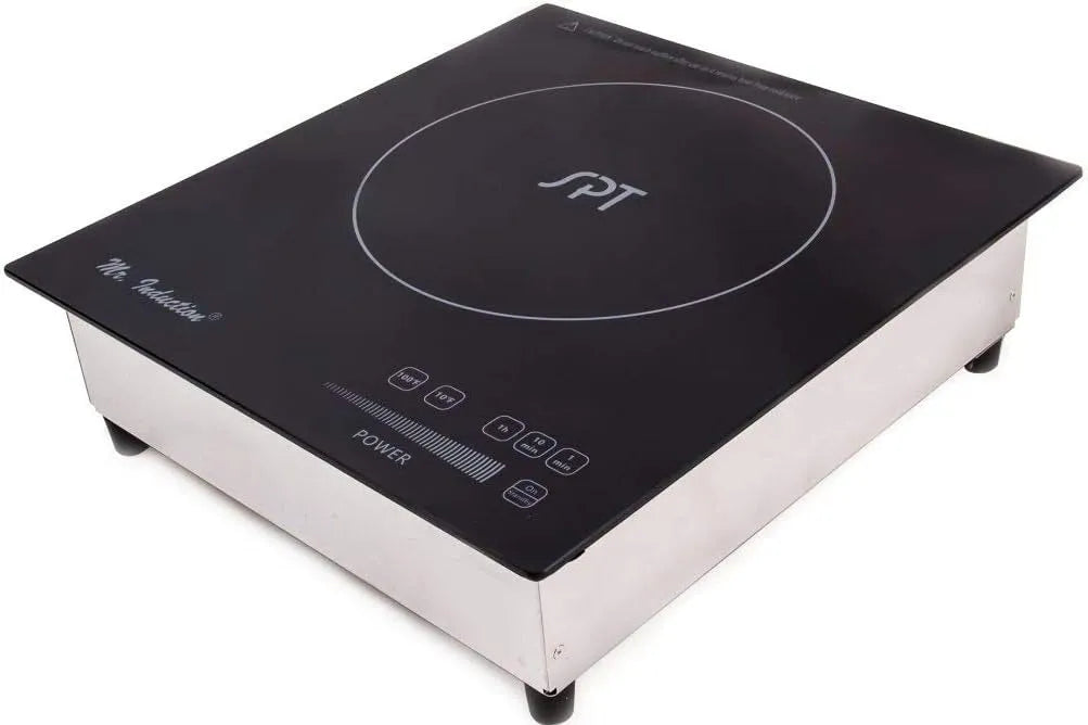 Mr. Induction SR-187RT, Sporáky, 1800W Indukční sporák, černá / stříbrná, 1800W, 5 mm, 120V, 60Hz
