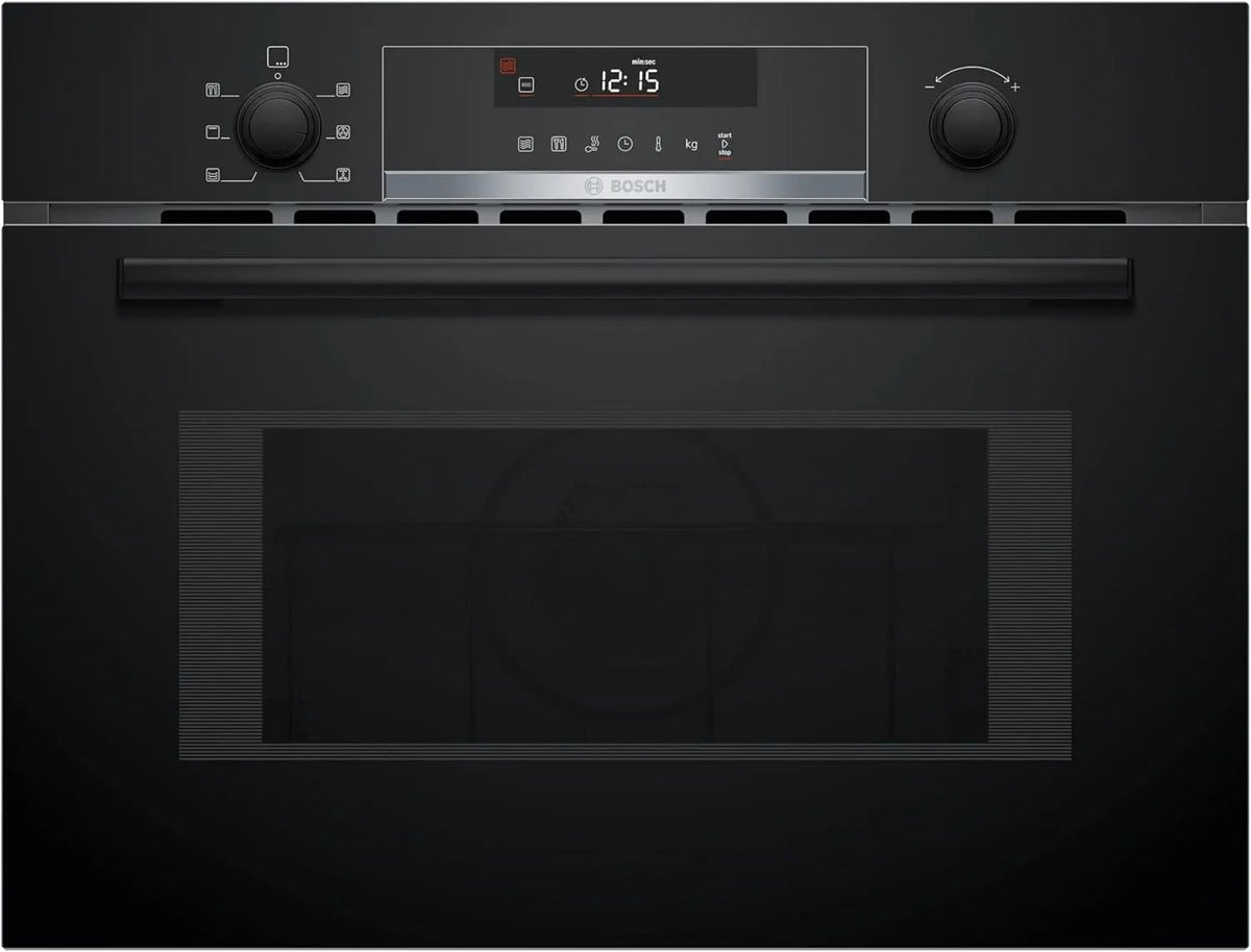 Bosch CMA585GB1, Mikrovlnné trouby s grilem, série 6 built- v mikrovlnné troubě s horkým vzduchem a grilem, 60 x 45cm, 44l, Černá, 585G