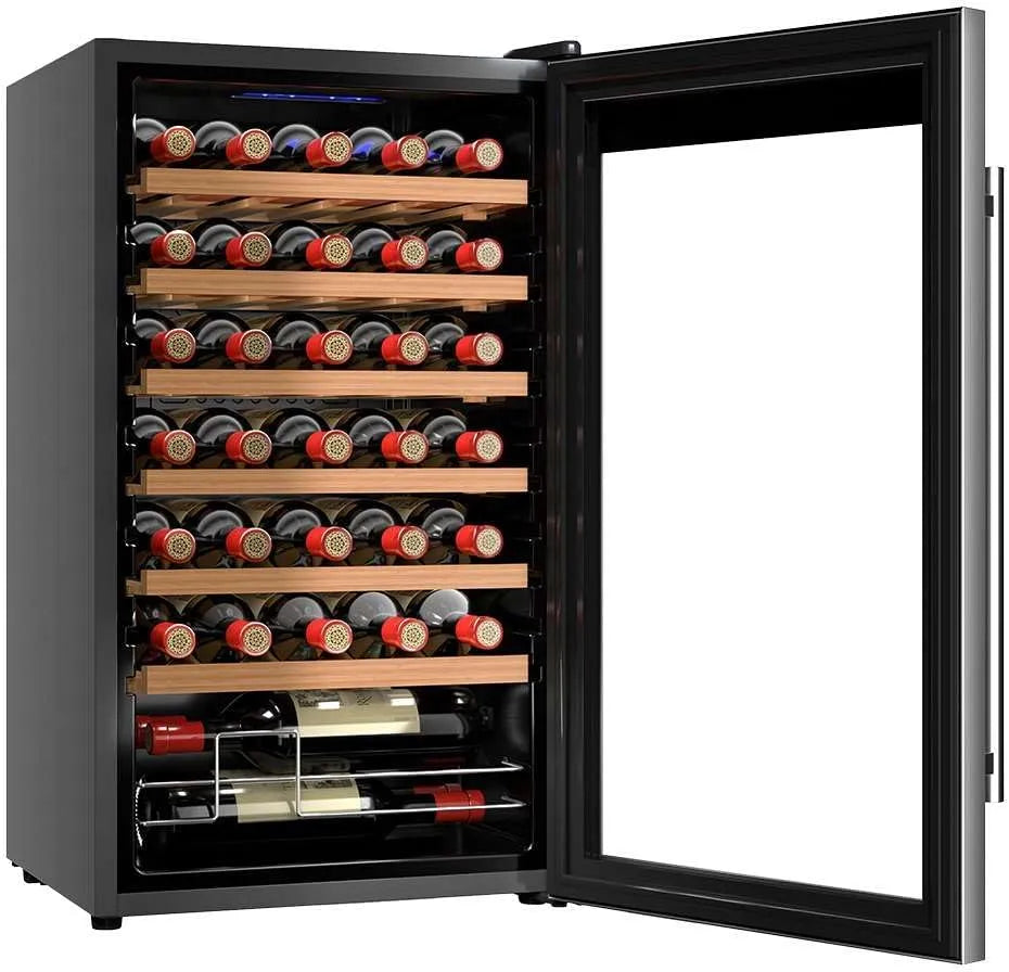 Cecotec, Barové chladničky, Vinoteca 34 lahví Bolero Grandsommelier 34030 kompresor z nerezové oceli, 80 l, Stříbrná, 34 l, 41 dB
