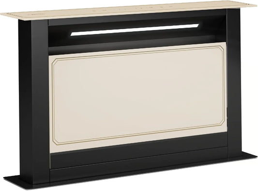 Klarstein, Ostrůvkové digestoře, Clearstone Victoria Downdraw range hood - Energetická účinnost, 713, 8 m3 / h, Černá / stříbrná, 52 dB, 17, 3 kW