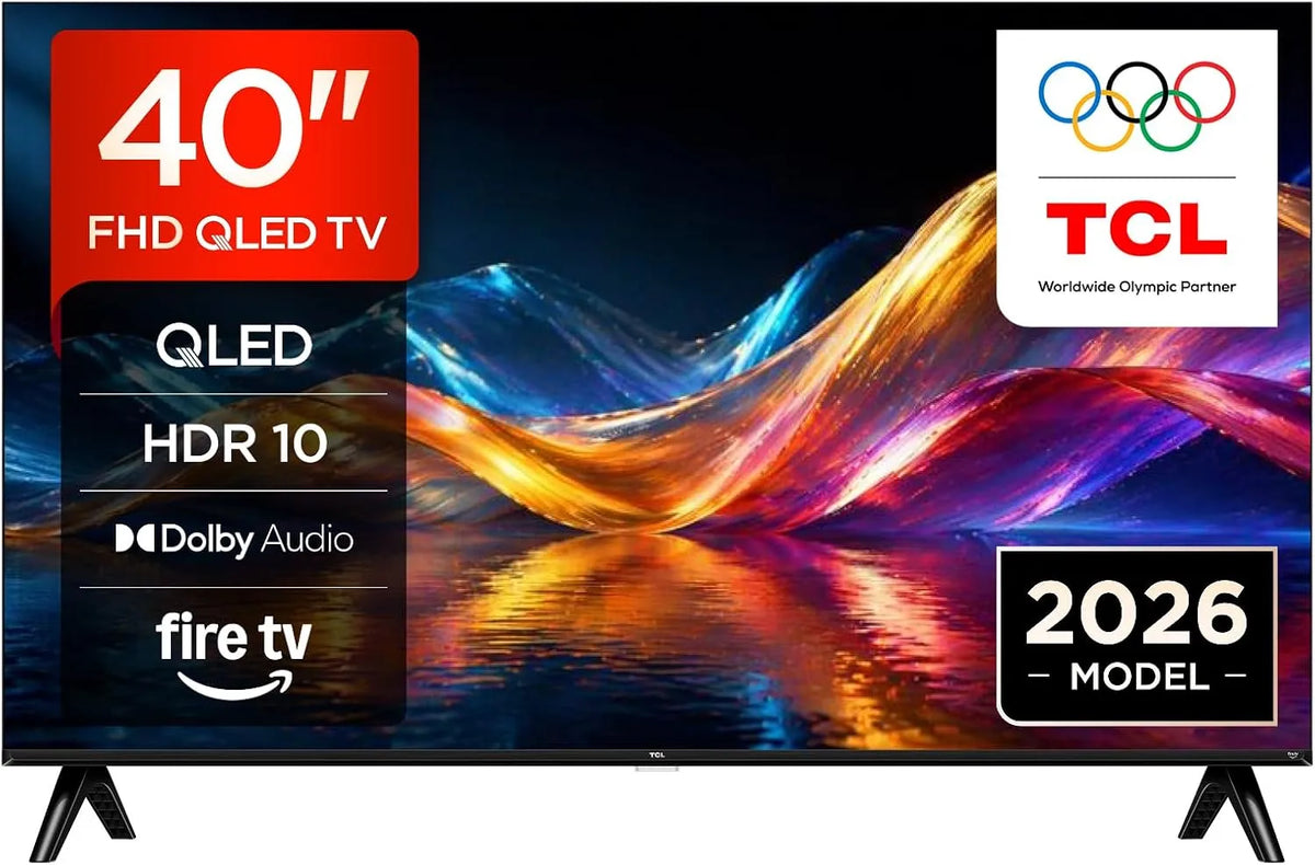 TCL 40V5D, Televizory, QLED 40 palcová TV, Full HD HDR Smart TV, Fire TV, Direct LED, Černá, 40V, QLED, Full HD