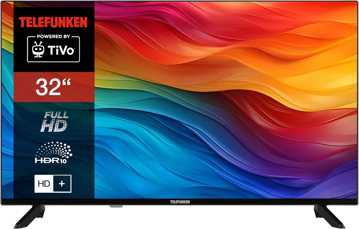 TELEFUNKEN D32F751X7CW, Televizory, TV 32 palců (80 cm) Smart TV Full HD rozlišení, Černá, 751X7, 80 cm, Full HD