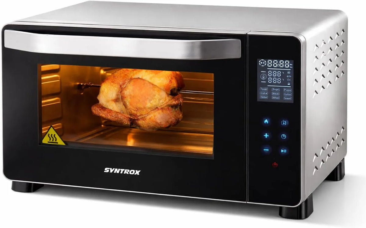 Syntrox Germany, Mini trouby, Syntrox Německo 45 l malé Mini pečení Oven Montox, Černá / stříbrná, 45 l, 2000 W