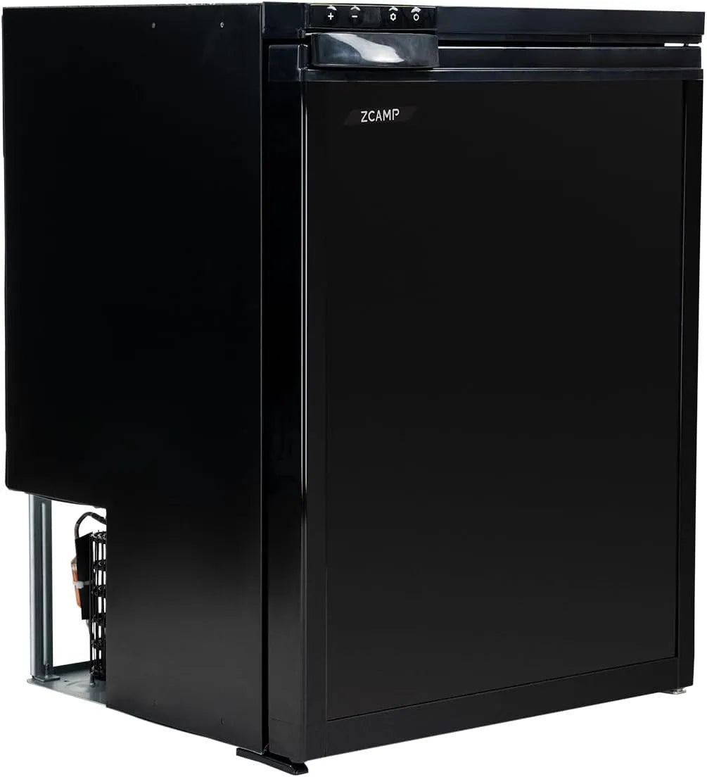 zcamp CR65S, Chladničky, 59L, Frigo 12V Camping Car Porte Réversible, Réfrigérateur Silencieux pour, Černá, 12V