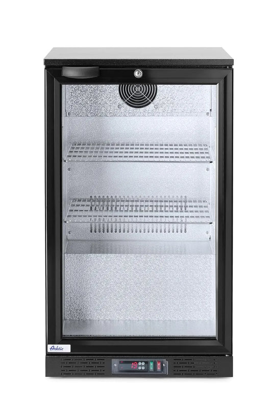 HENDI 230V/120W 500x530x, Barové chladničky, chladnička na nápoje, jednodveřové, s 2 nastavitelnými policemi, rozsah teploty, Bílá, 230V, 120W