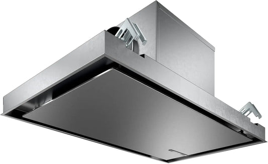 Bosch DRC97AQ50, Integrované odsávací odsávače, Series 6 Smart stropní ventilace, 90 cm široký, recirkulace vzduchu a výfukové, Černá, 90 cm