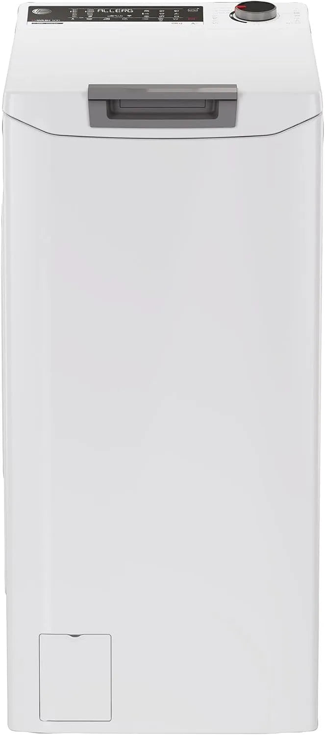 Hoover THO286TM5-S, Pračky, Toploader pračka 8 kg I Smart provoz s Wi-Fi a Bluetooth I 1200 otáčky otáčení I, Bílá, 8 kg, 39 ', 47 kW, 44 l