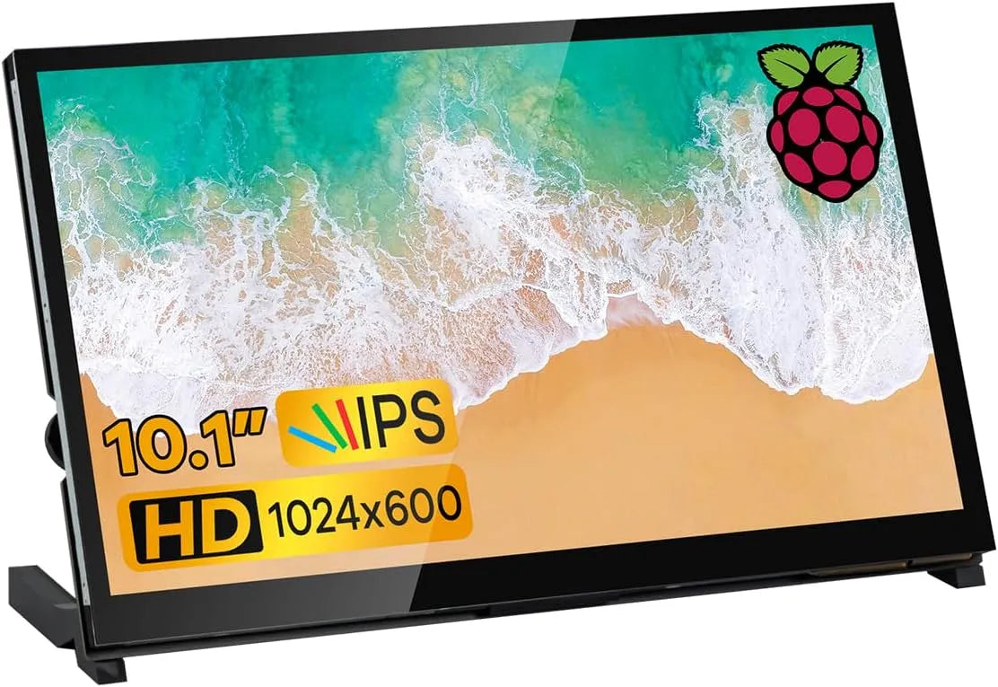 LAFVIN, Monitory, 10.1 palcový LCD dotykový displej displeje 1024 × 600 kondenzační displej HDMI, Černá, 1024 × 600, 3, 5mm
