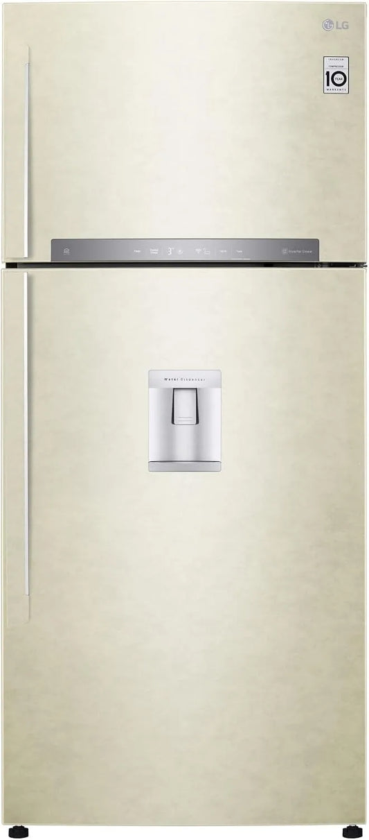 LG GTF744SEPED, Kombinované chladničky s mrazákem, Lednice se dvěma dveřmi, třída E, 509 l, Wi-Fi, chlazení dveří, řízení vlhkosti, Bílá