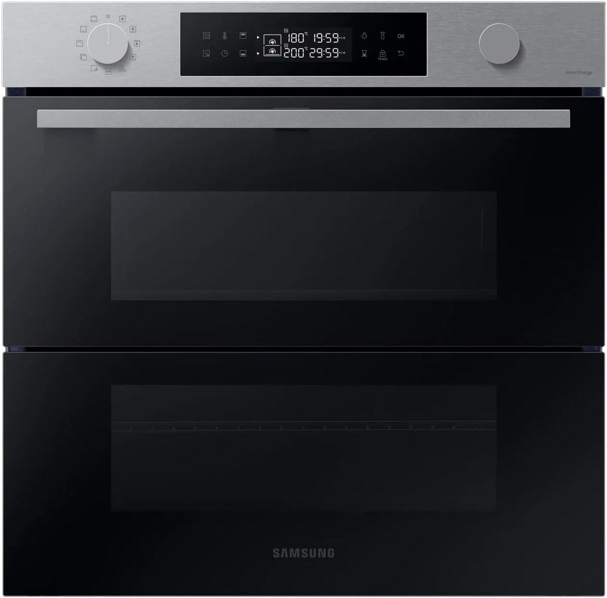 Samsung NV7B4550VAS/U1 NV7B4550VAS, Trouby, / U1 built- in trouba, 76 l, AI trouba, Dual Cook Flex, Pyrolytické Self, Černá / stříbrná, 4550V