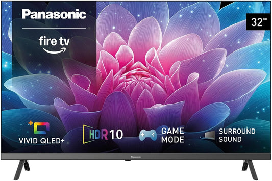 Panasonic TV-32S65C, Přenosné televizory, Full HD Vivid QLED +, Fire TV, Smart TV, Černá, Full HD, QLED