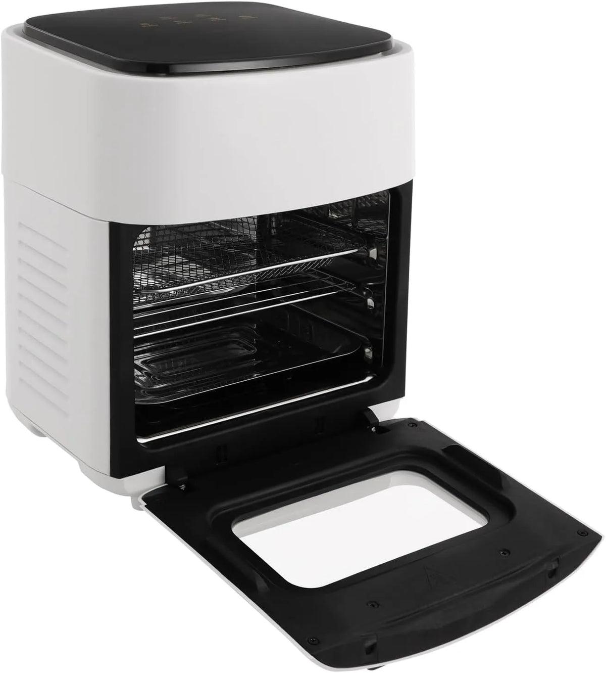ClearFragrans, Horkovzdušné fritézy, 15L Pečicí kamna, Smart Air Fryer sporák s ergonomickou rukojetí, Mini trouba, Bílá, 15L, 05 x 29 x 37