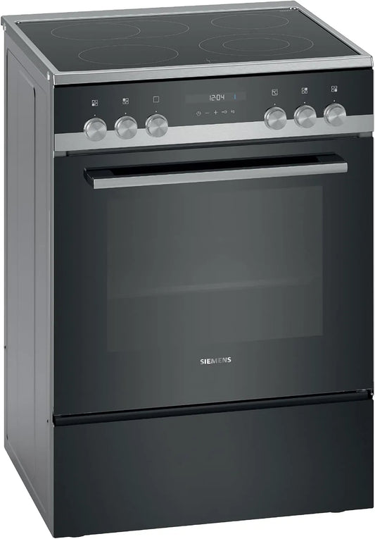 Siemens iQ500 HK9S5A240, Sporáky, Elektrický sporák na vysouvání na volné noze z nerezové oceli 60 cm, Stříbrná, 60 cm, 18 cm, 26 cm, 14, 5 cm