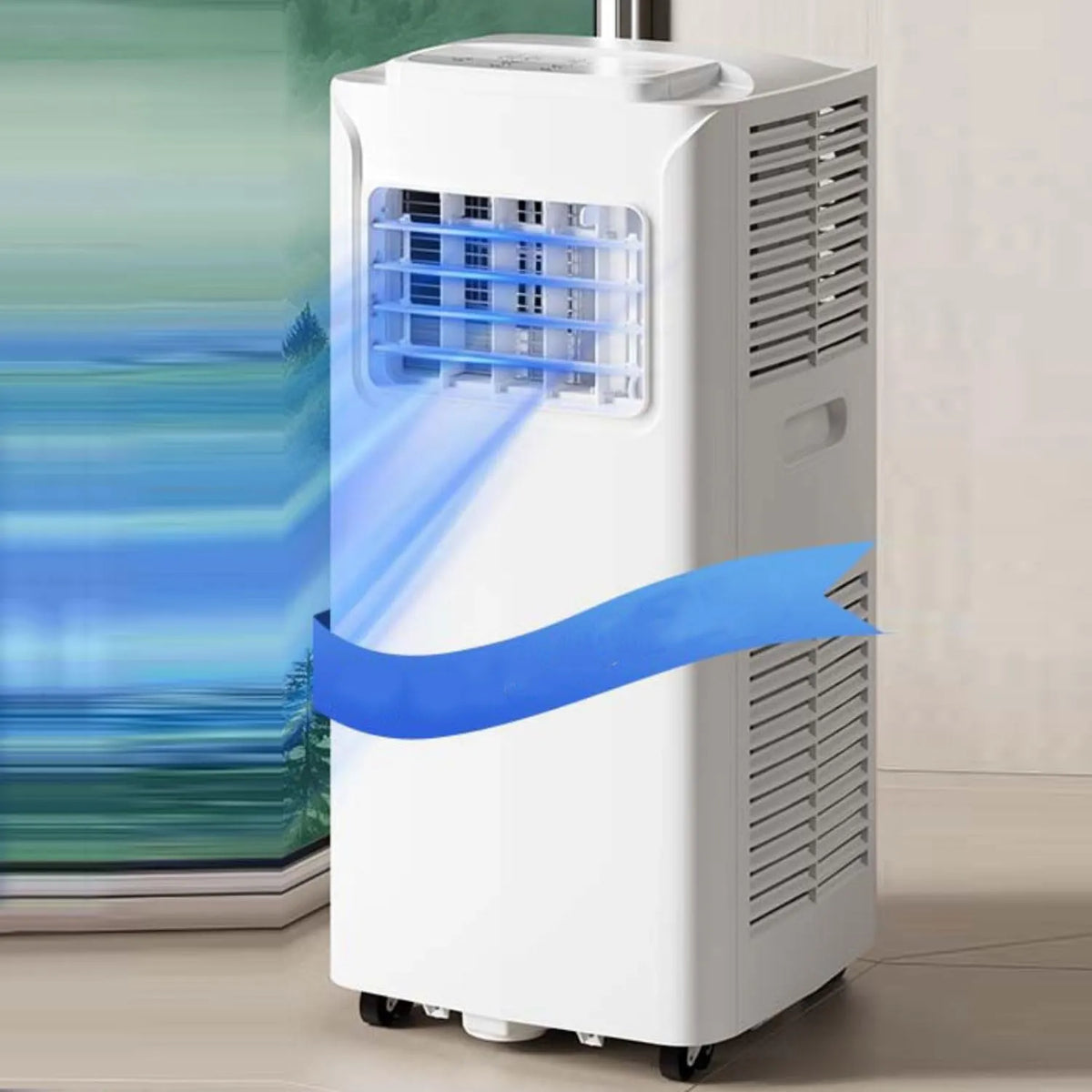 Generic, Mobilní klimatizace, Přenosná AC jednotka, 7000 BTU klid Cool & Odvlhčit s dálkovým ovládání.Efektivní, Černá, 7000 BTU, 8000 BTU
