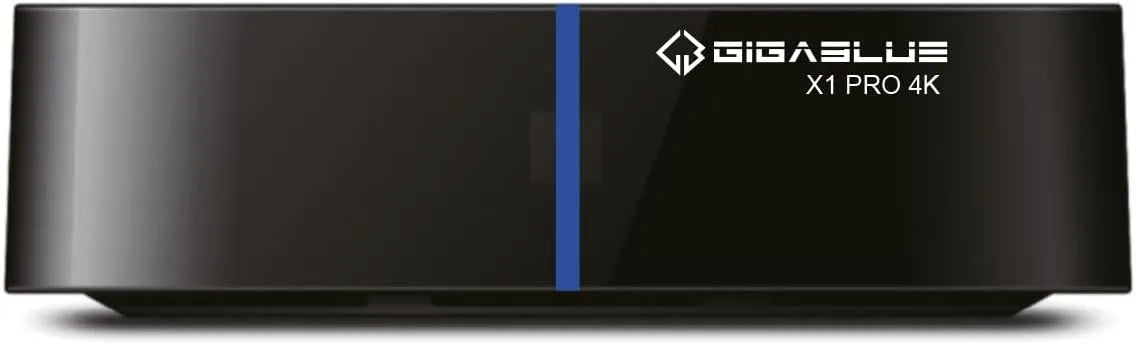 GigaBlue DVB-S2x, Satelitní přijímač, UHD X1 PRO 4K Android 12 IP- TV / OTT 1x DVB- S2x Sat Tuner Media Player, Černá, 4K, 1.2G, 4G, 32G