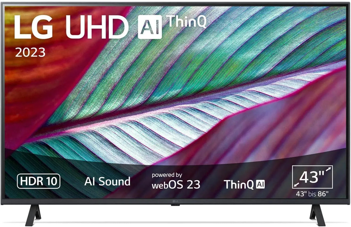 LG 43UR78006LK, Televizory, 109 cm (43 palců) UHD TV (aktivní HDR, 60 Hz, Smart TV) [model rok 2023], Černá, 78006L, 109 cm, 4K
